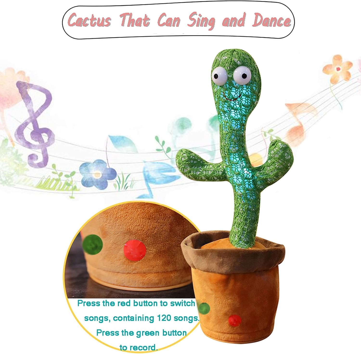 Starhig Dancing Cactus Talking Toy