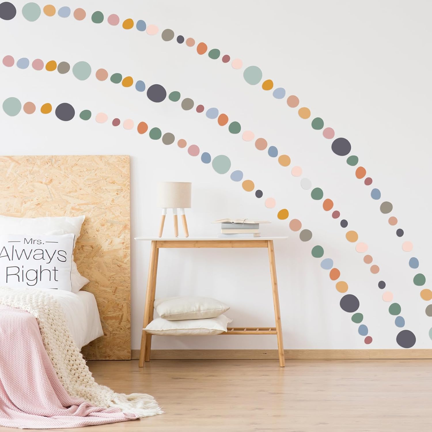 15 Sheet 300 Pcs Irregular Polka Dots Wall Decal