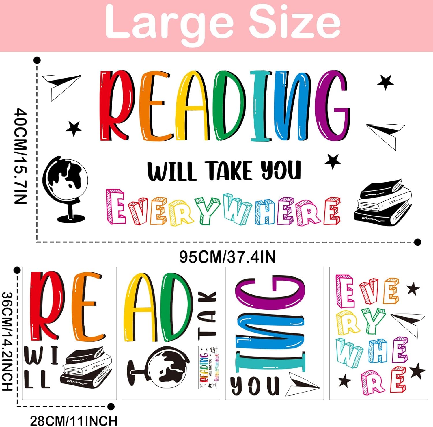 Reading Wall Stickers Classroom Decor