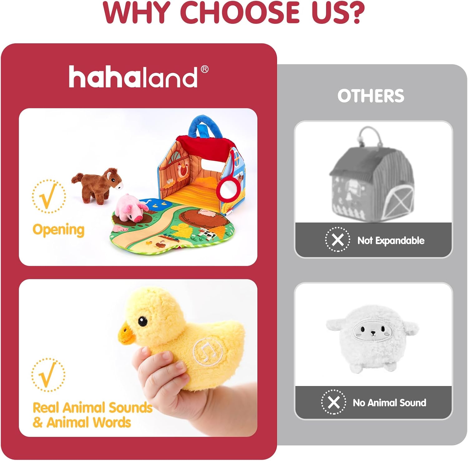 Hahaland Surprise Barn with Farm Animals