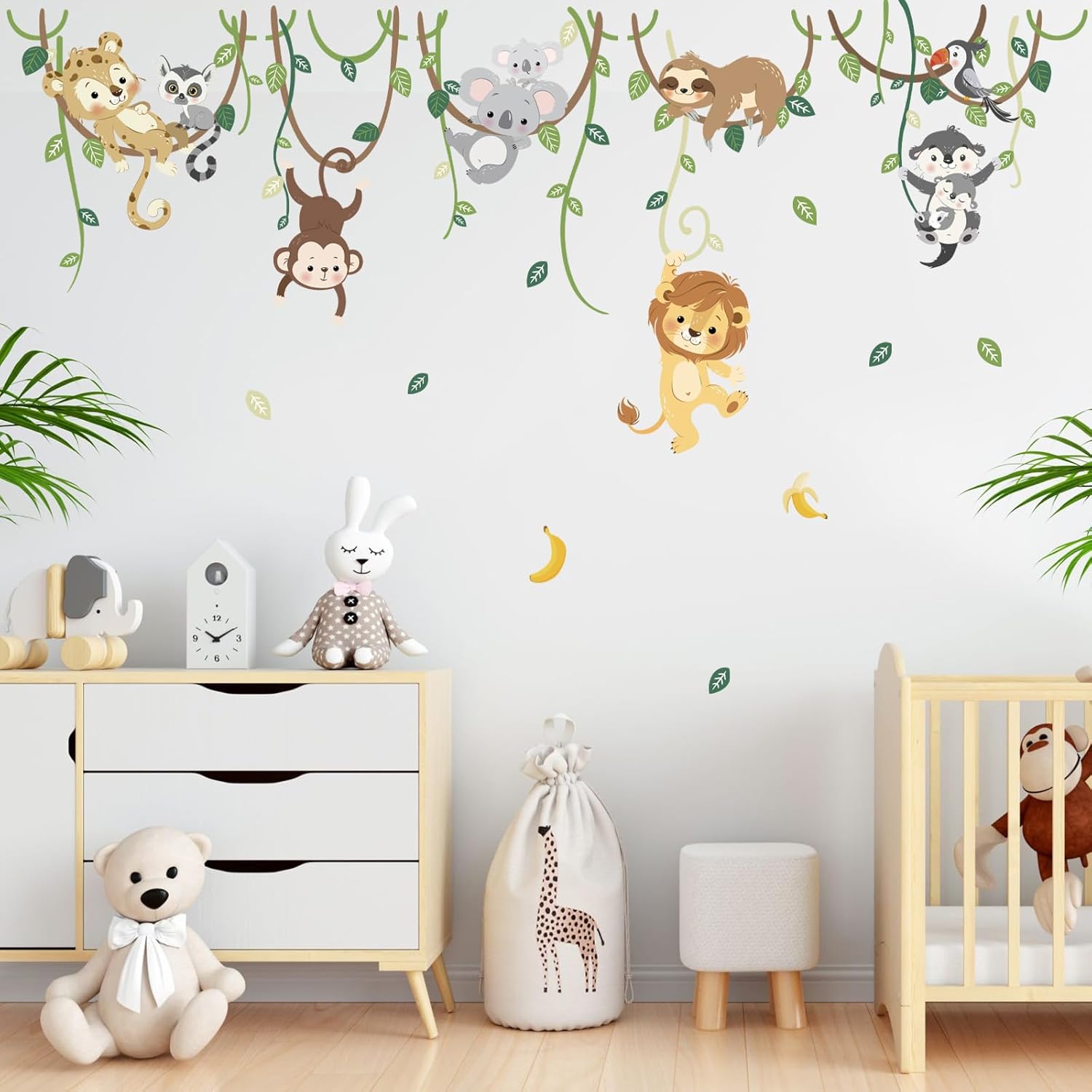 Jungle Animals Safari Wall Stickers for Kids Room