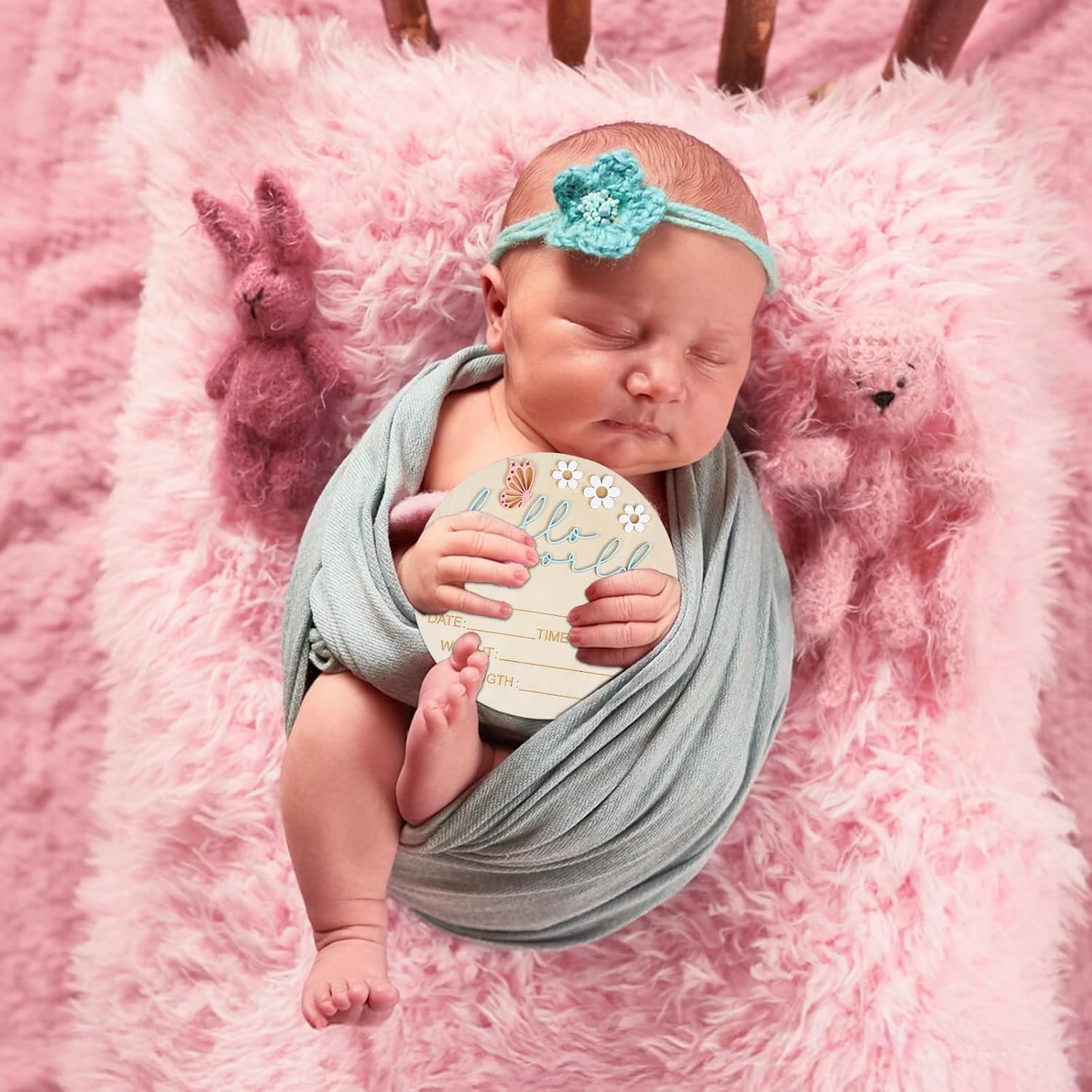Hello World Newborn Welcome Sign 1