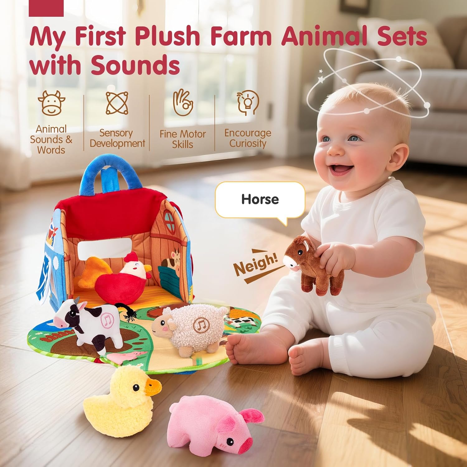Hahaland Surprise Barn with Farm Animals