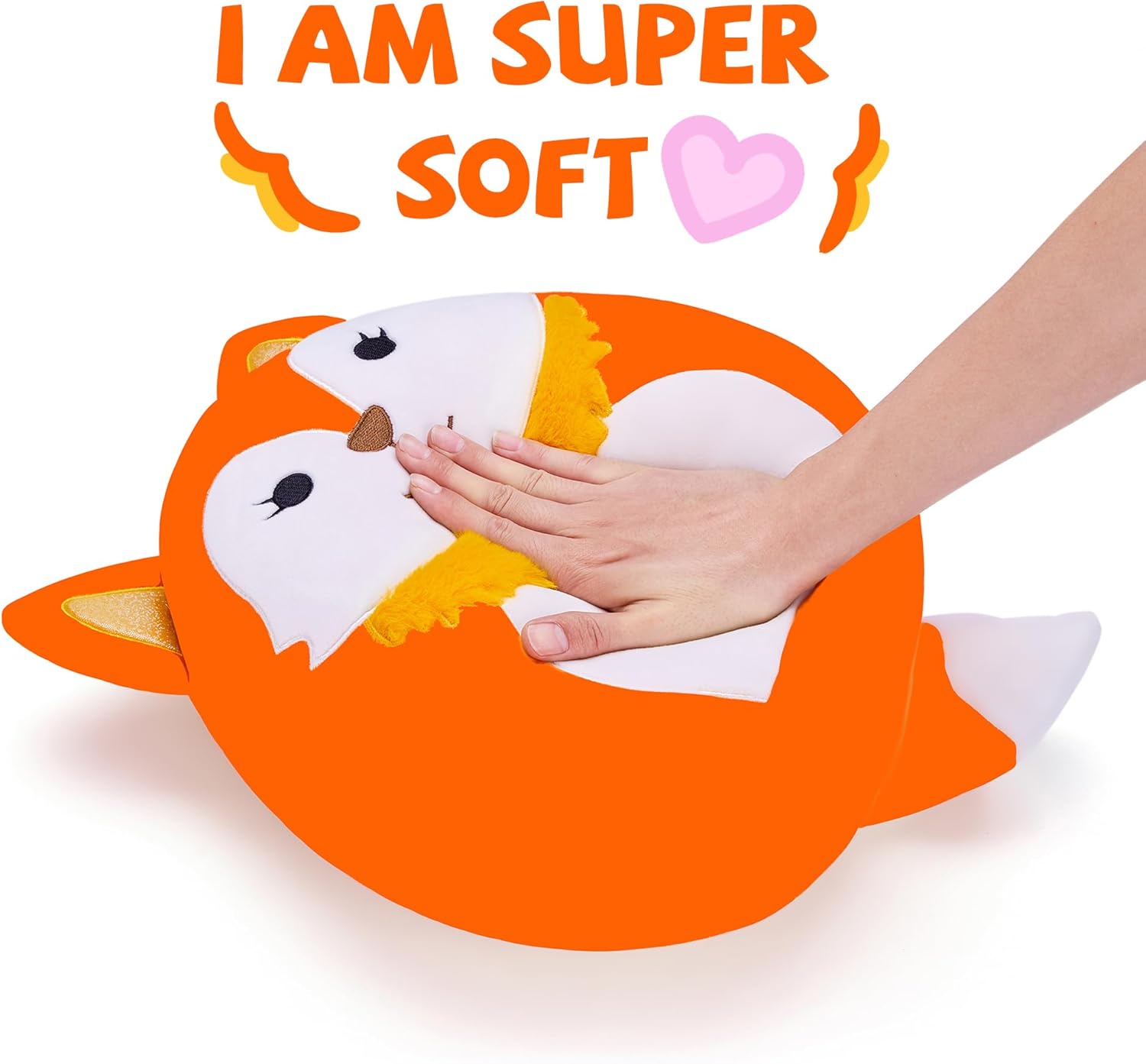 Large Fox Plush Pillow Stuffed Animal Toy