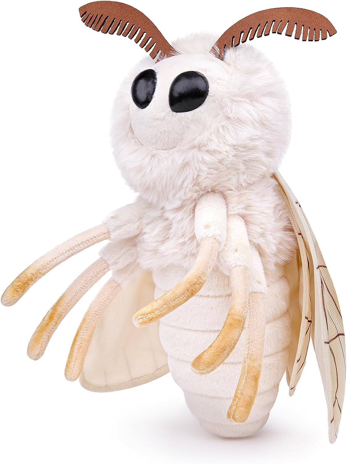 ZHONGXIN MADE Silk Moth Plush Pillow Toy 12in