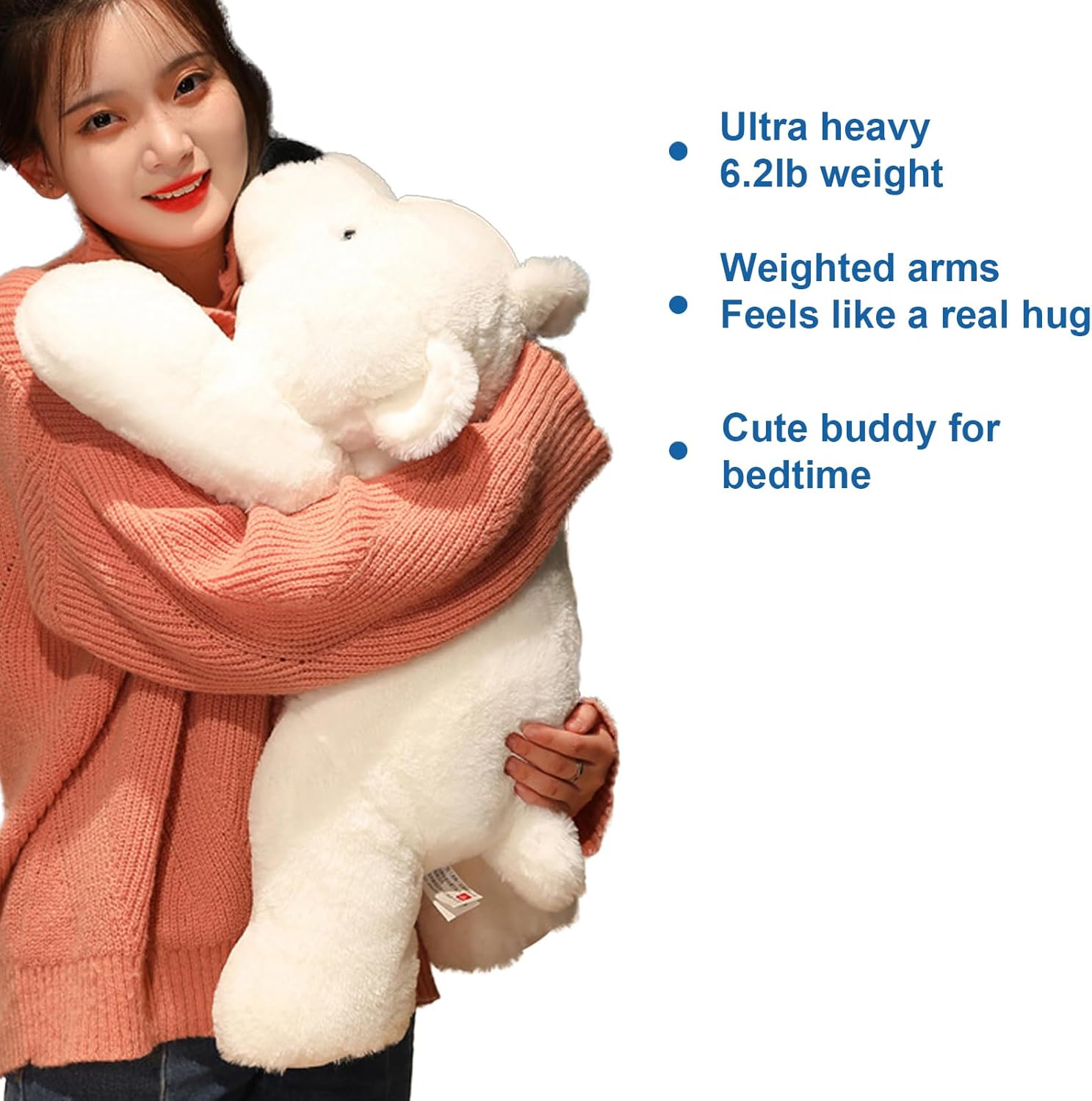 Weighted Polar Bear Plush Toy 62lbs