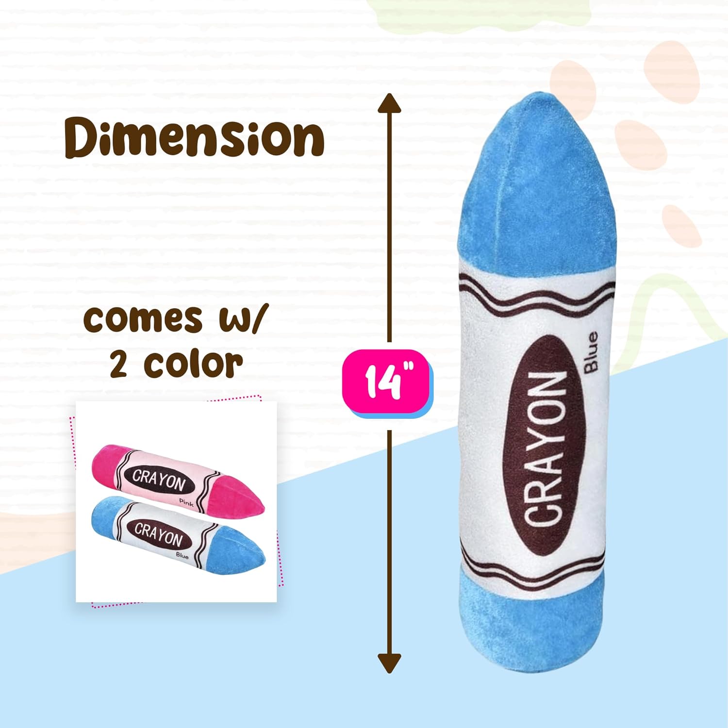 Forest Twelfth 14 Inch Stuffed Crayons Set