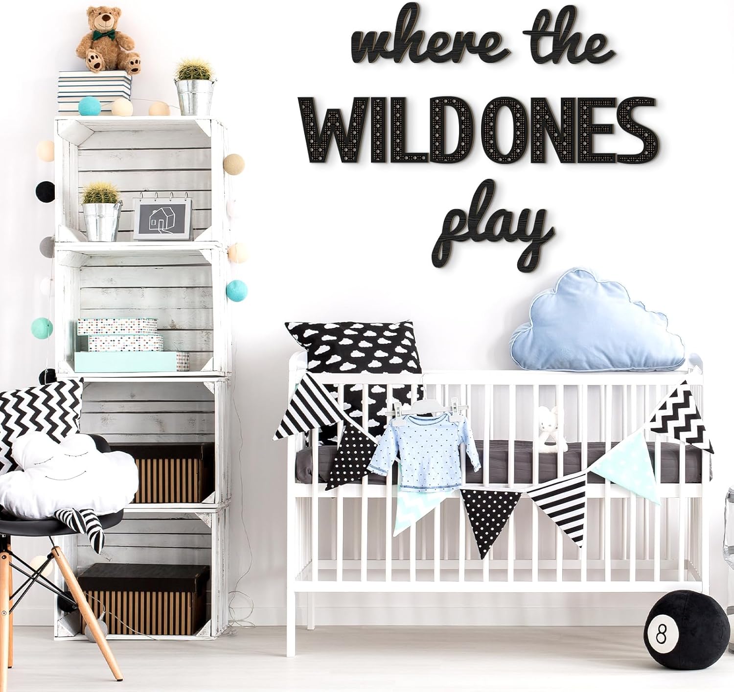 Beeveer Where the Wild Ones Play Wall Sign