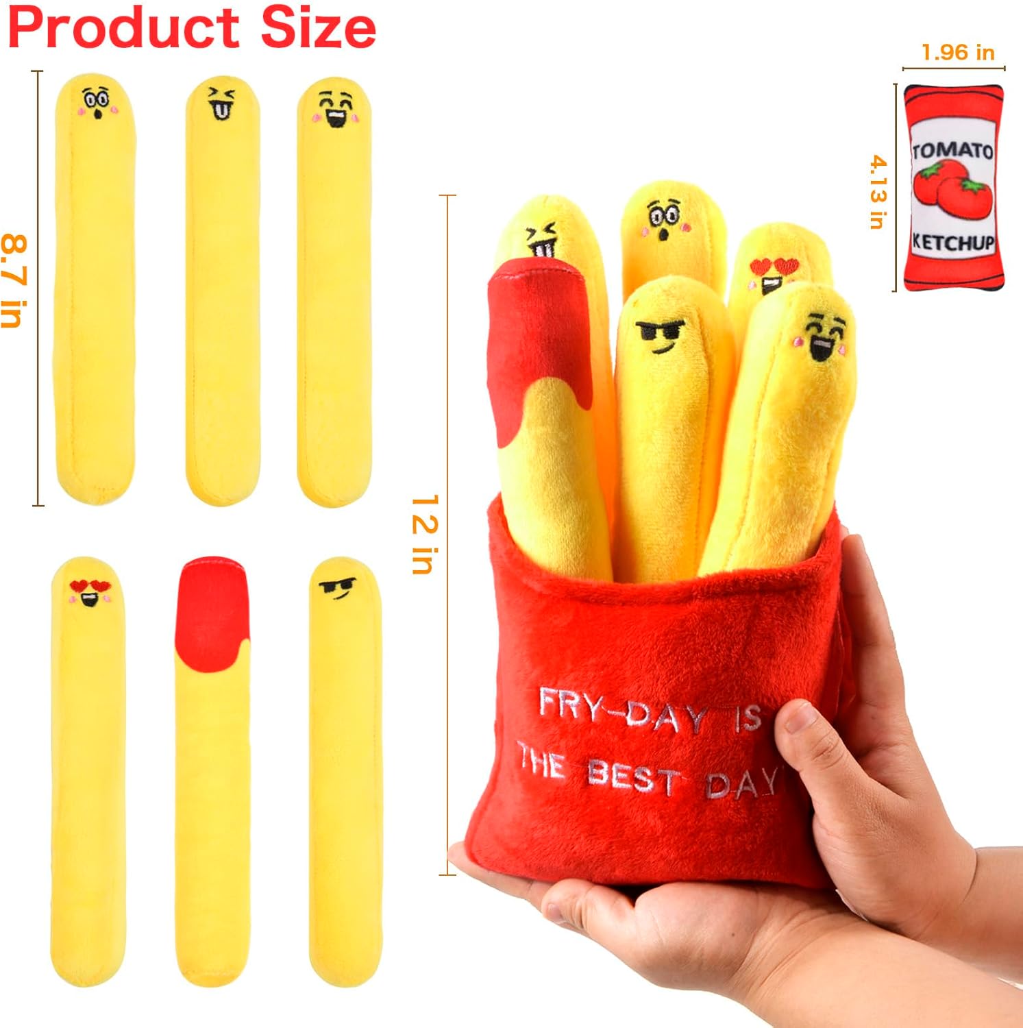 French Fries Plush Toy for Kids