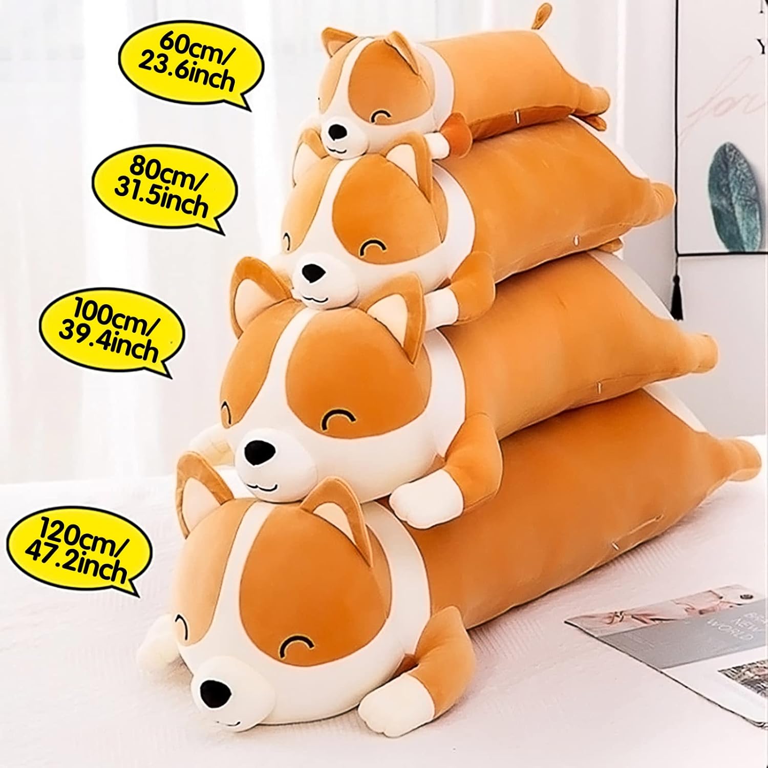 Shiba Inu Plush Pillow Stuffed Animal 394inch