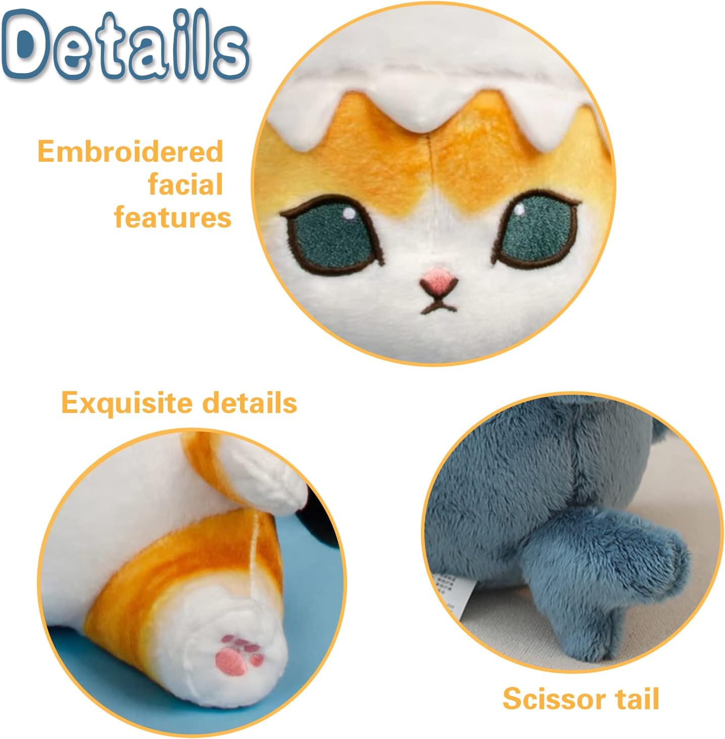 Kawaii Shark Cat Plush Pillow Toy