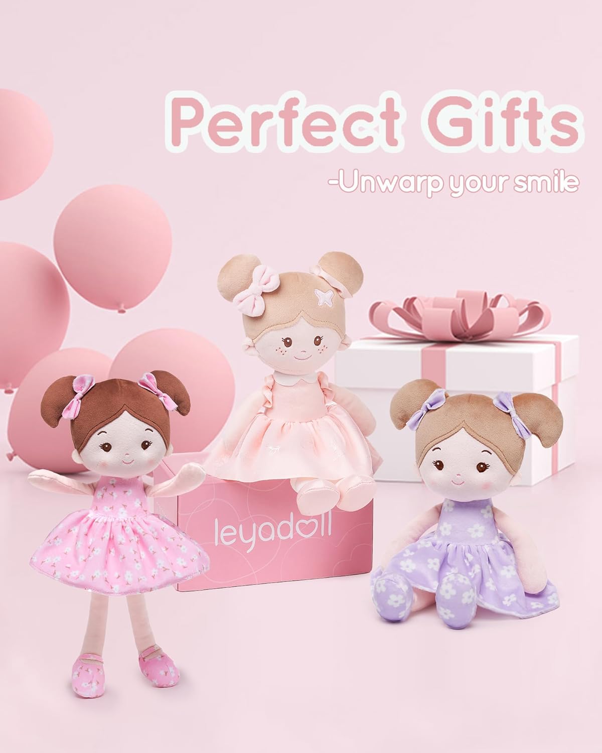 Soft Baby Doll Toys 12 Inches FloraBelle Pink