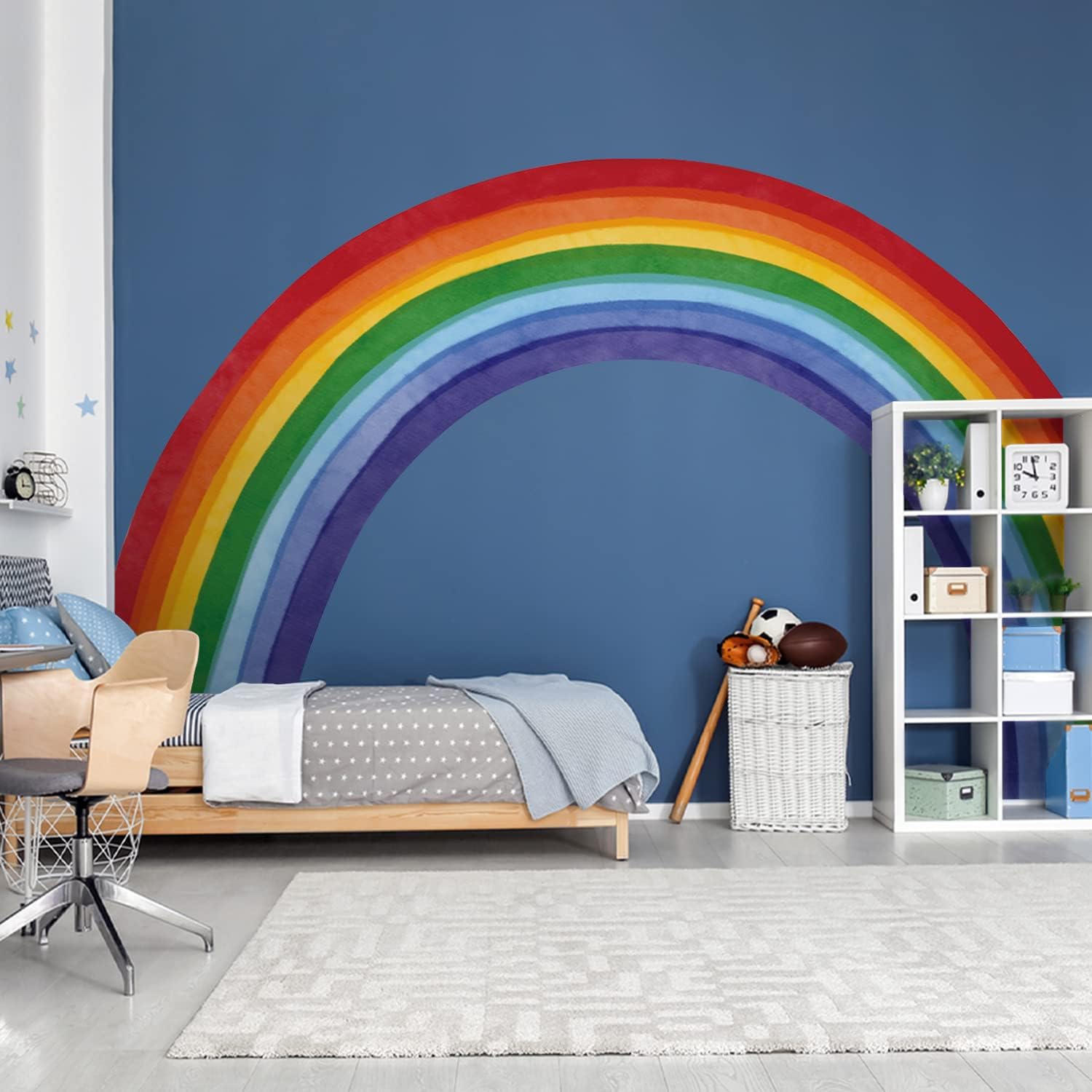 Fabric Rainbow Wall Decals for Kids Room