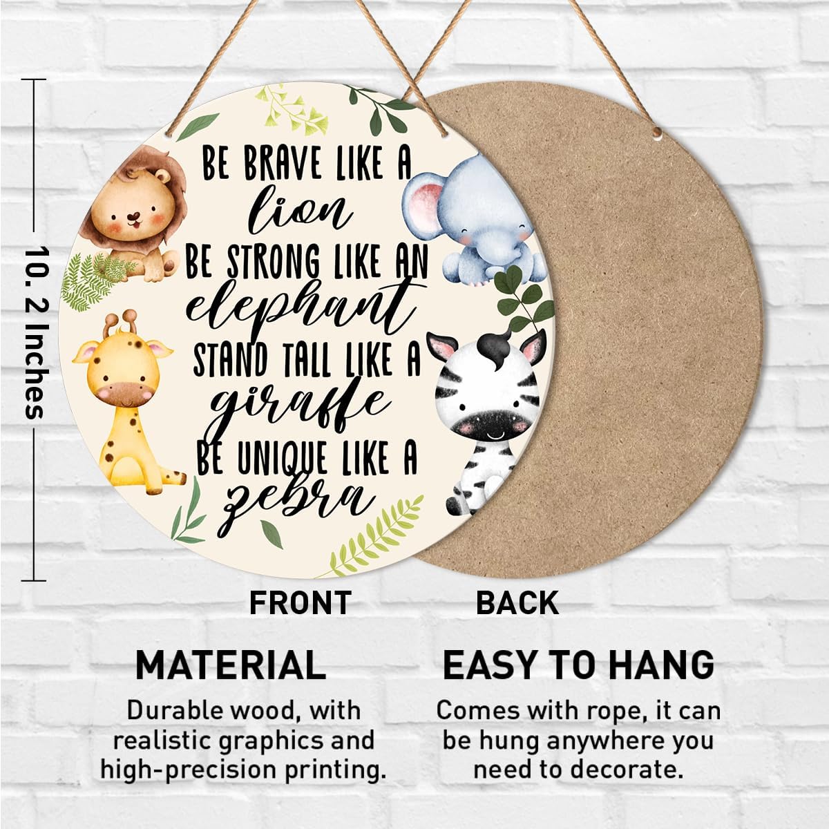 Muktoujaumai Nursery Wall Decor Sign