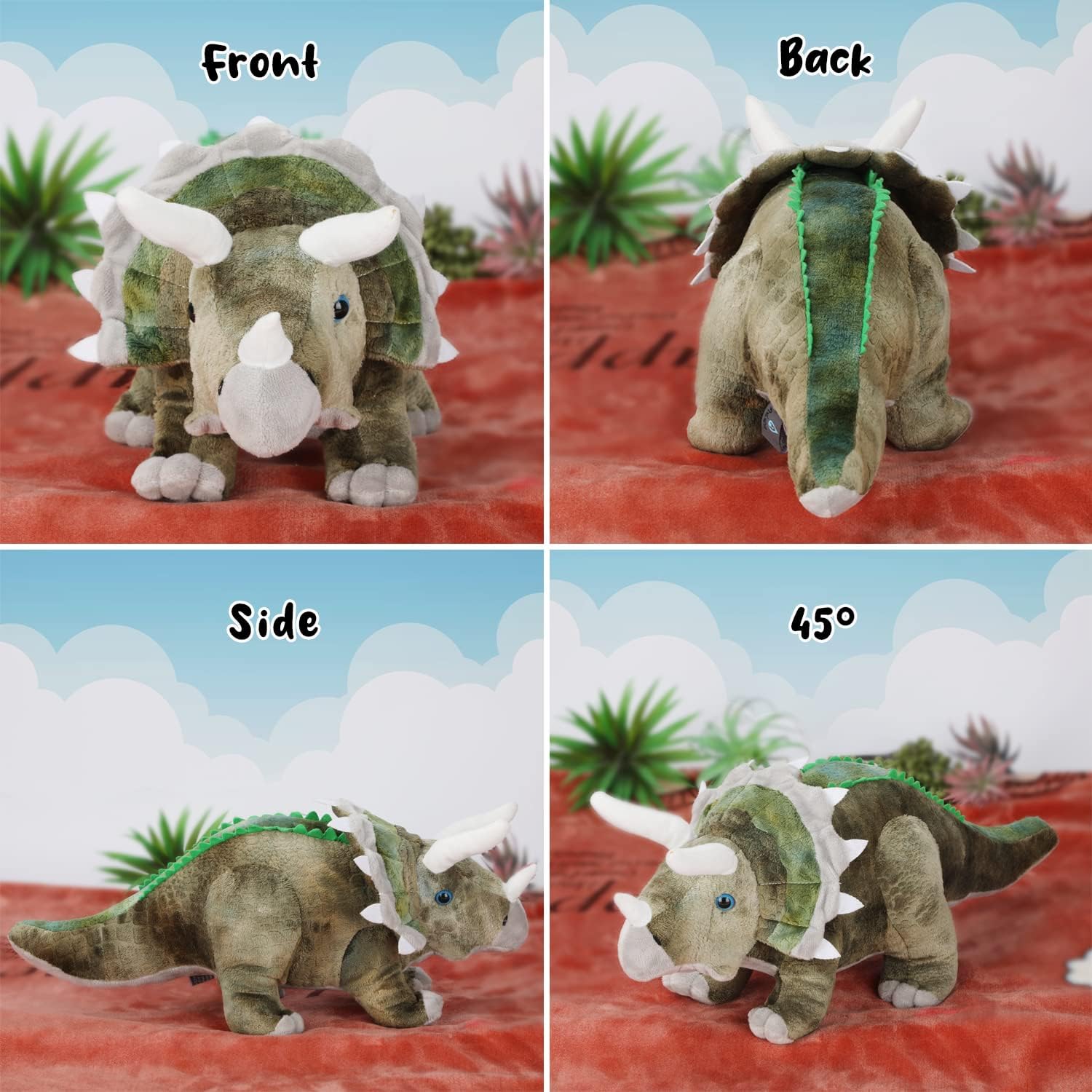 Dinosaur Plush Toy Triceratops Pillow