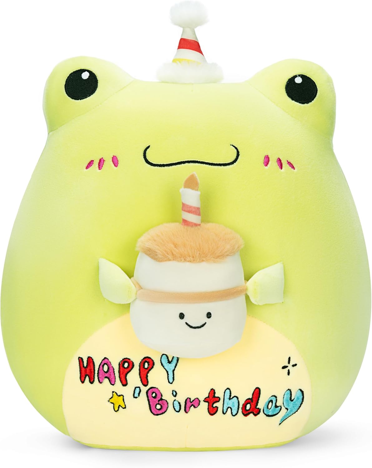 Original 14 Inch Happy Birthday Frog Plush Pillow