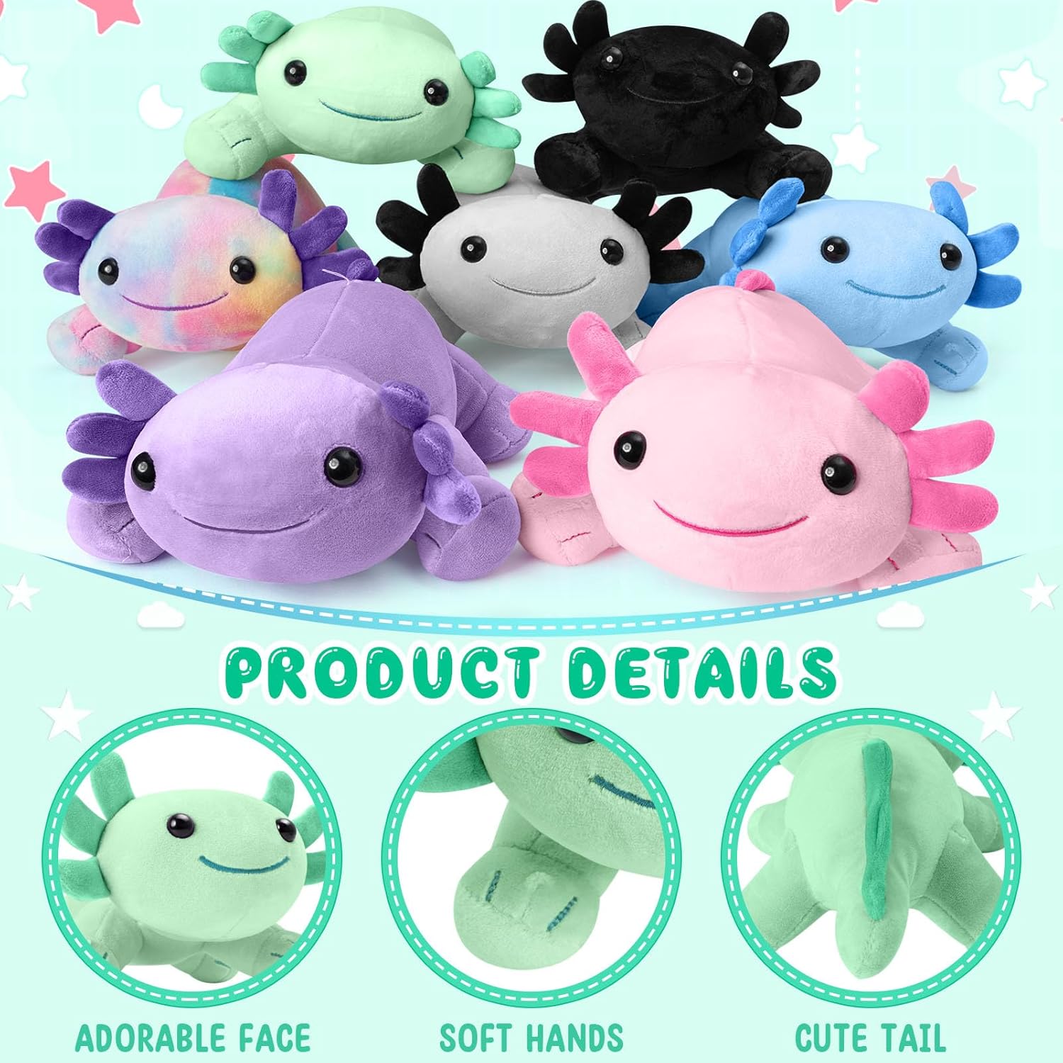 Soft Axolotl Plush Toy for Kids