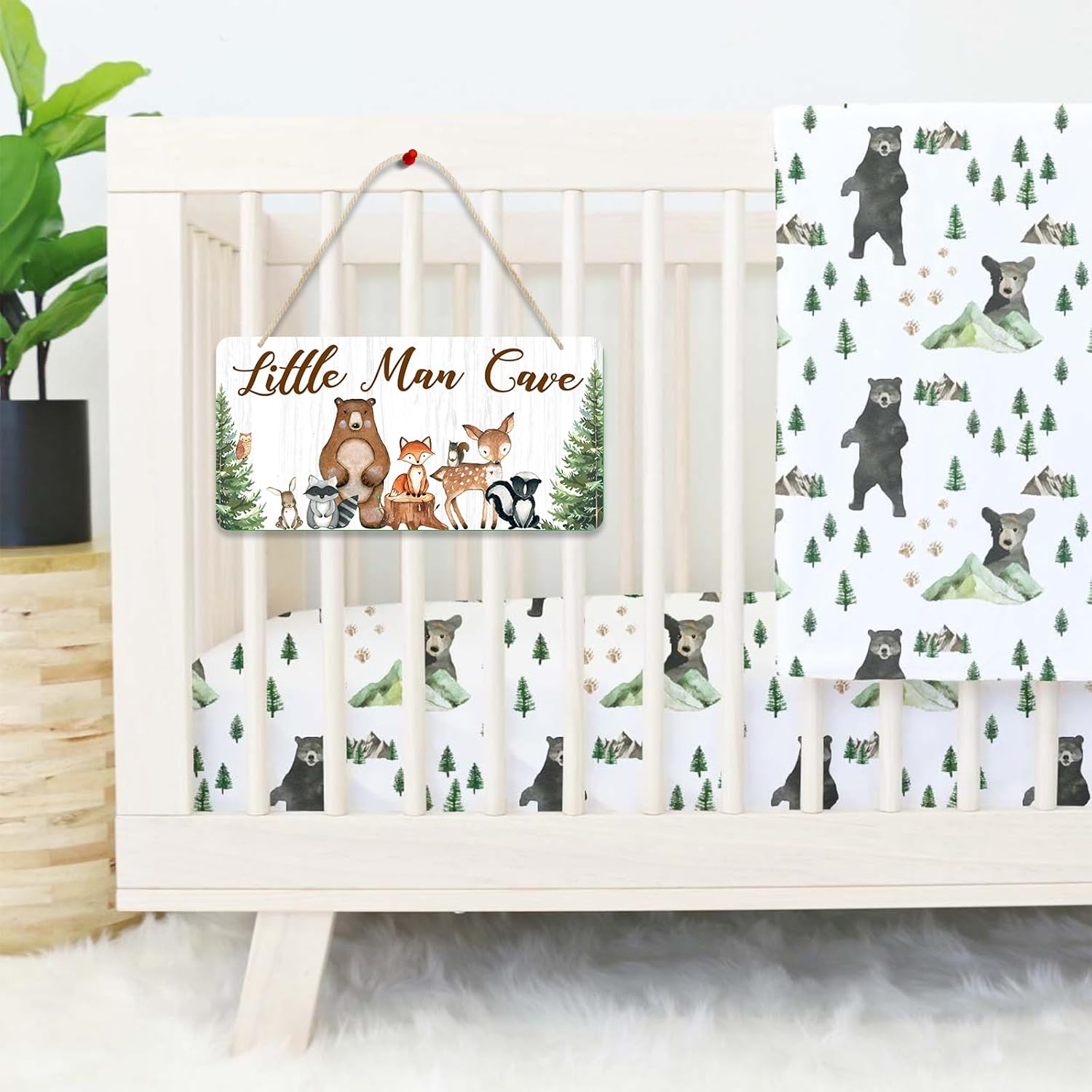 Uflashmi Little Man Cave Wall Sign