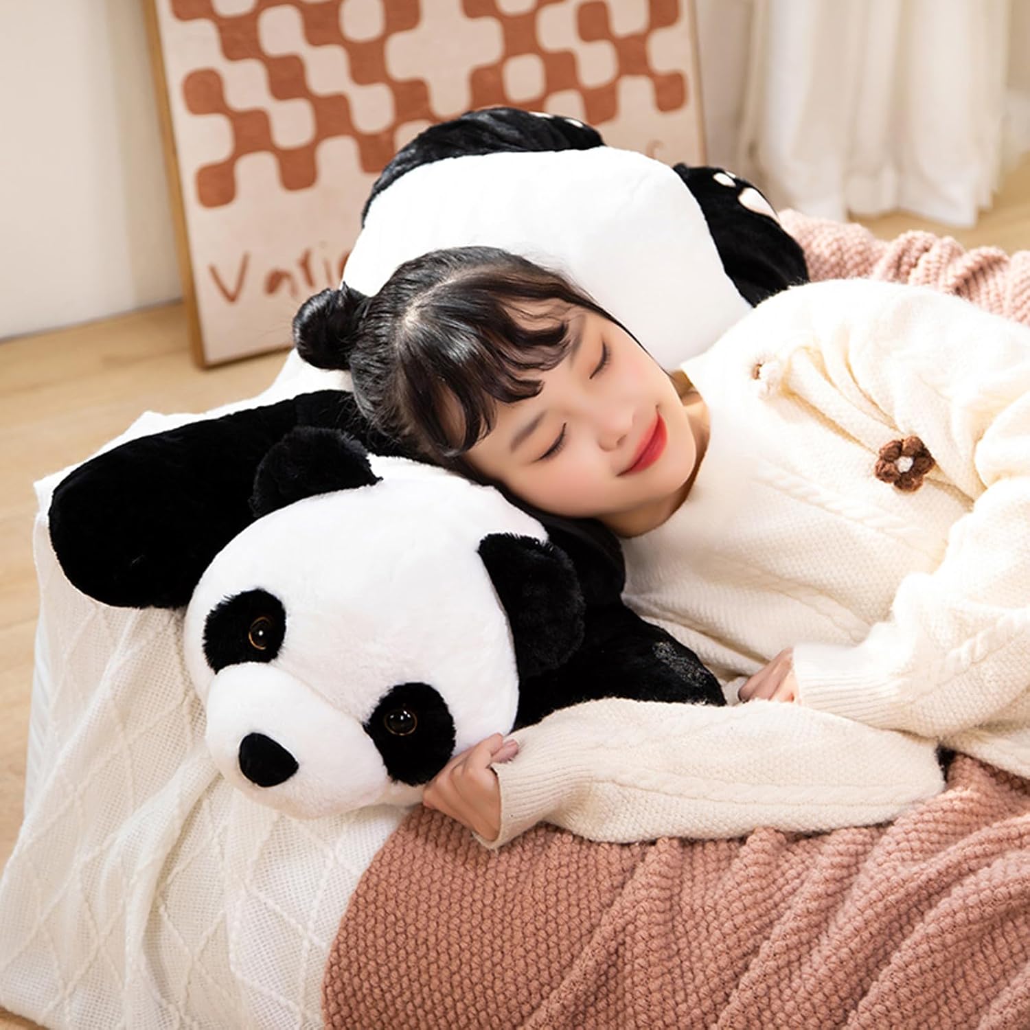 Weighted Panda Plush Toy for Kids and Adults