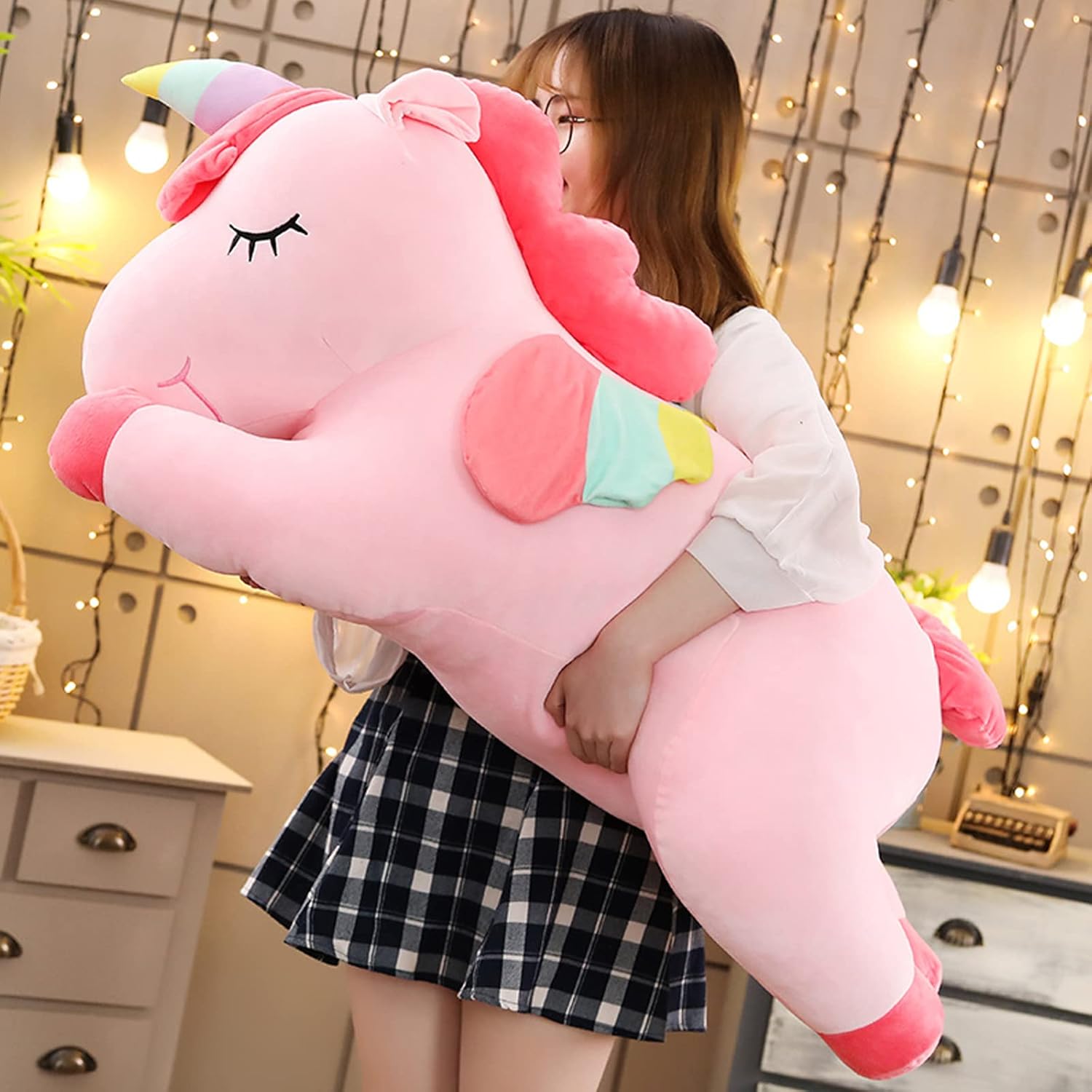 Cute Unicorn Plush Hugging Pillow Toy