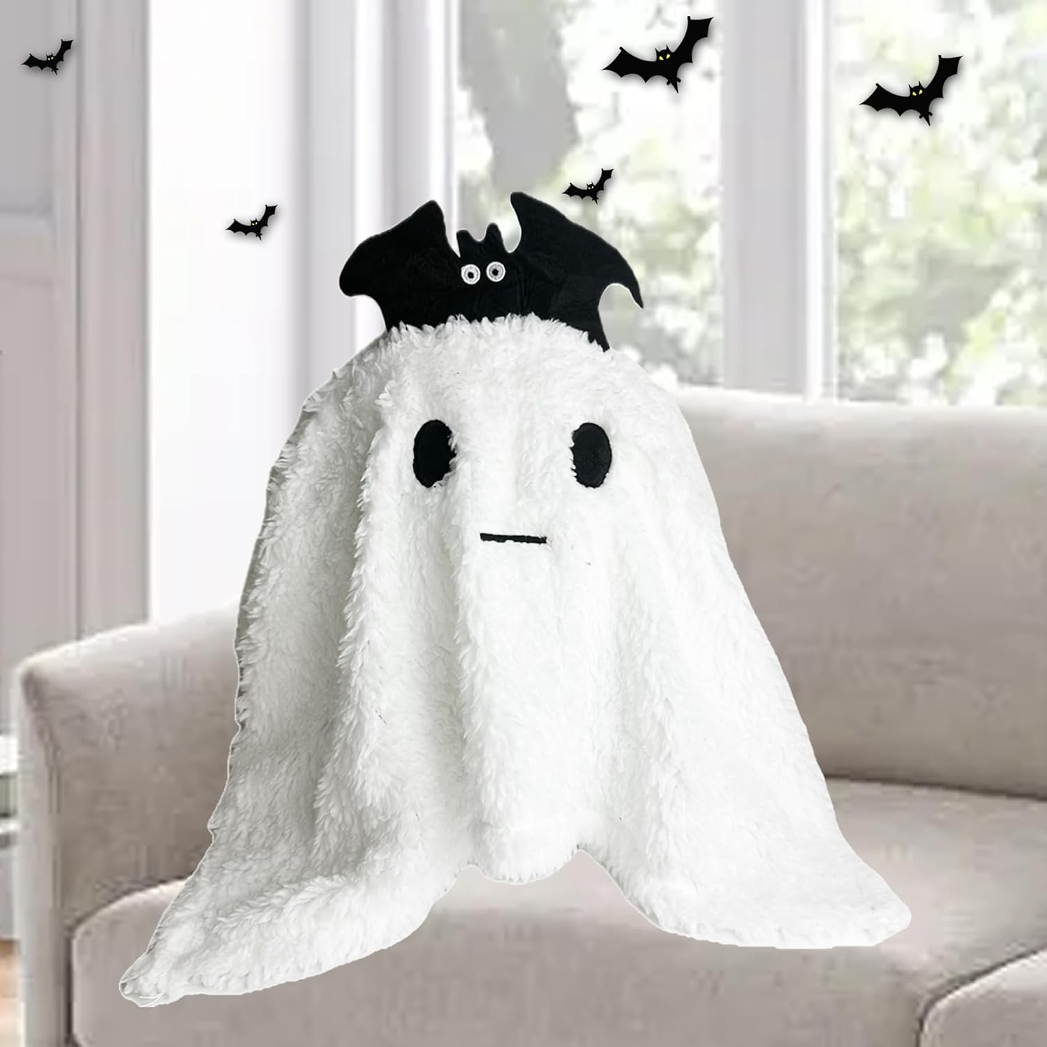 Cute 98 Inch Halloween Ghost Plush Toy