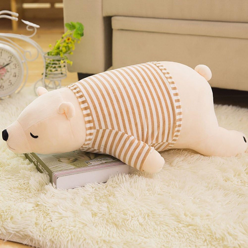 MMTTAO 24 Inch Stuffed Polar Bear Plush Toy
