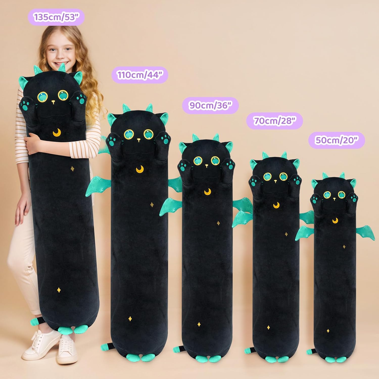 Mewaii Long Cat Plush Body Pillow