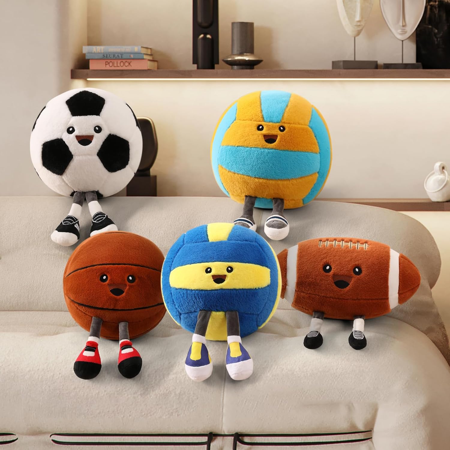 Stepxi Soccer Ball Plush Pillow