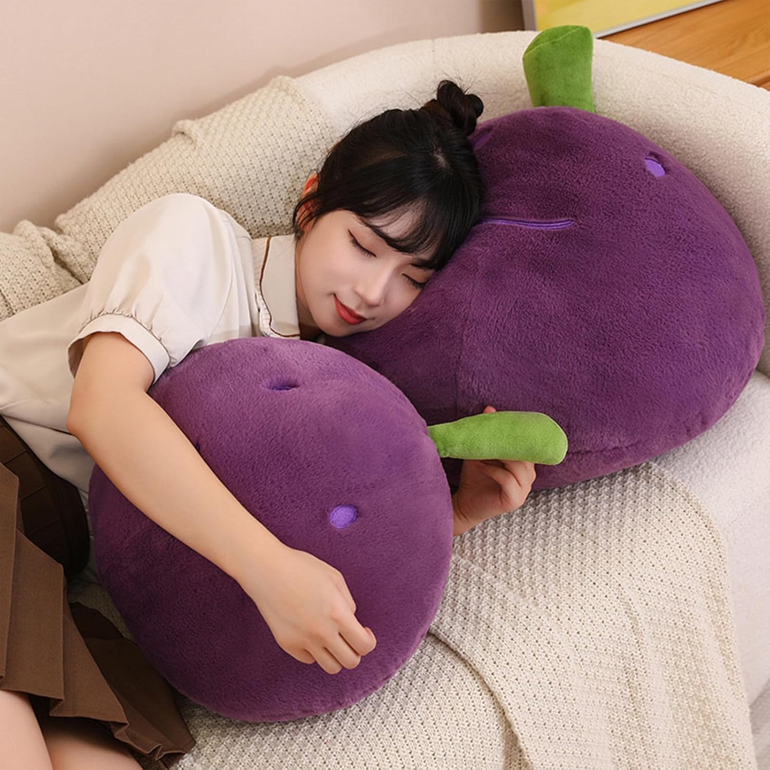 Grape Plush Pillow for Kids Adults 1