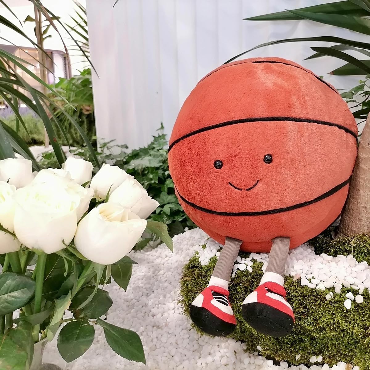 Cute Basketball Plush Toy for Kids Room Decor