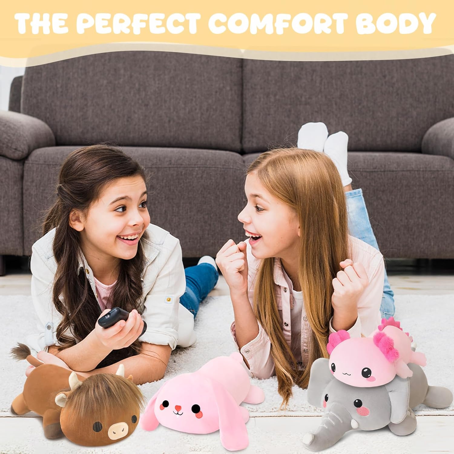 Weighted Bunny Plush Toy for Snuggling and Relaxation