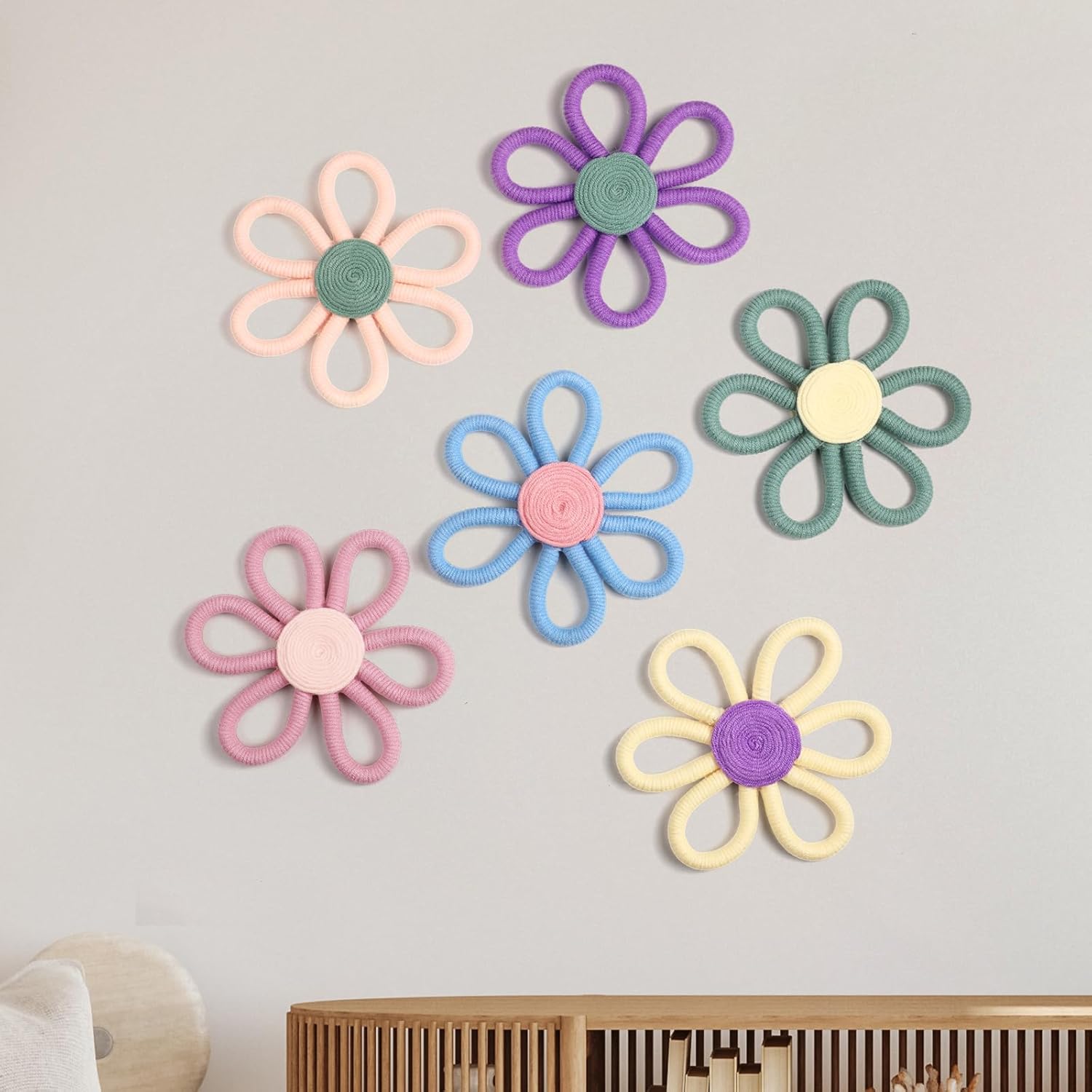 Ripeng 6 Pcs Boho Wall Decor for Girls