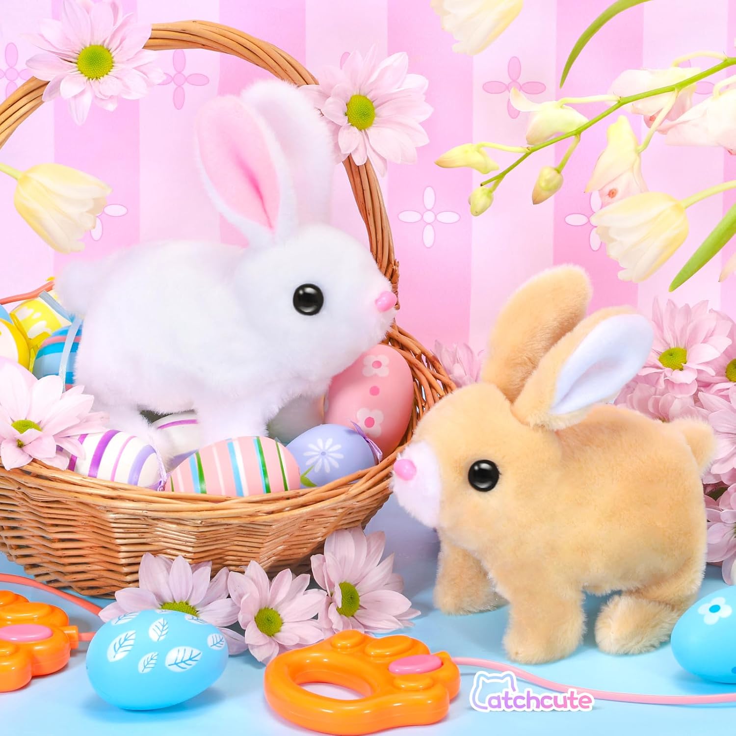 CatchCute Plush Interactive Bunny Toy