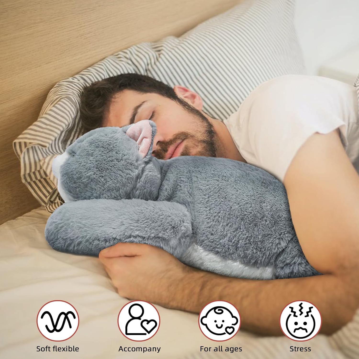 Niuniu Daddy Weighted Cat Plush Pillow