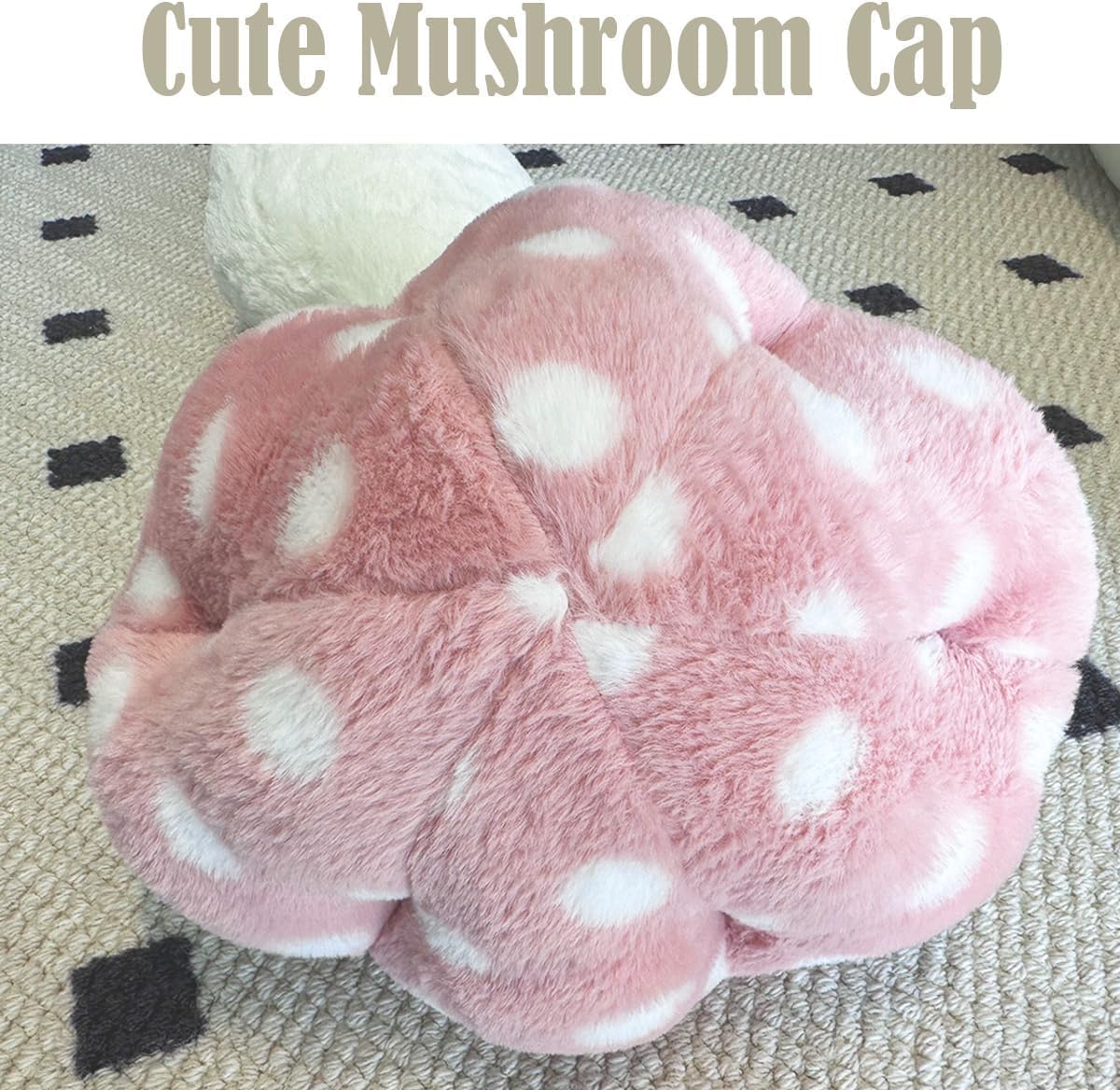 Hofun4U Mushroom Plush Pillow Pink