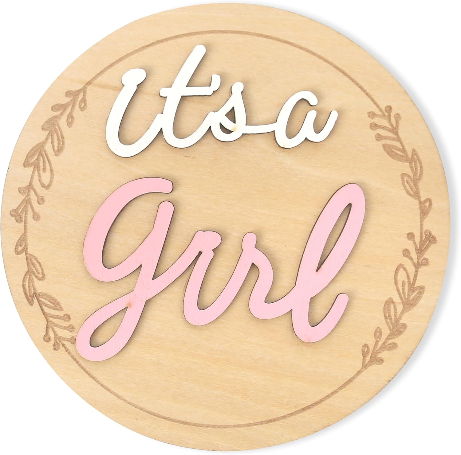 Gender Reveal Wooden Sign - Its A Boy Girl