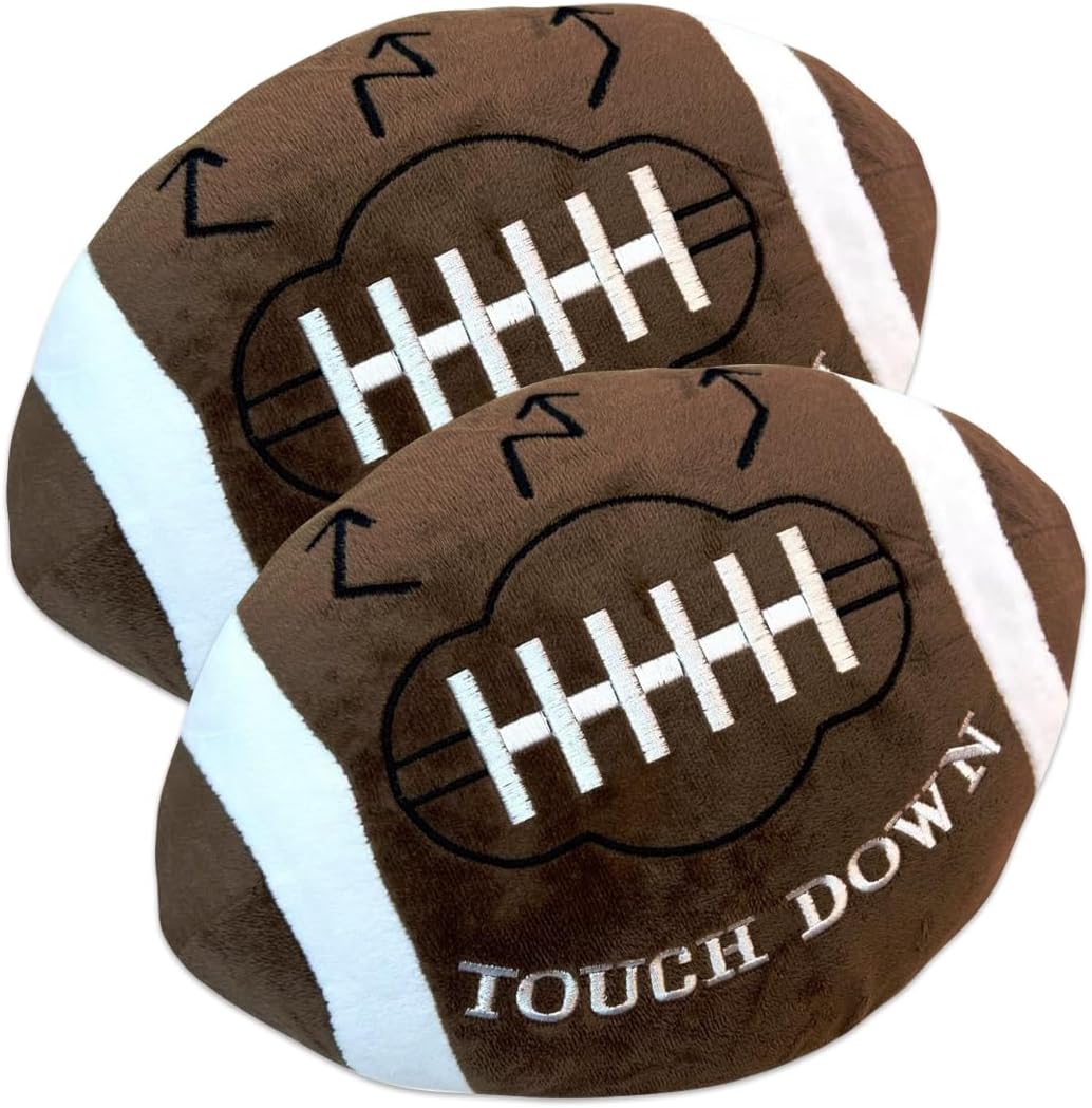 GiftExpress 2 Pack Football Plush Pillows