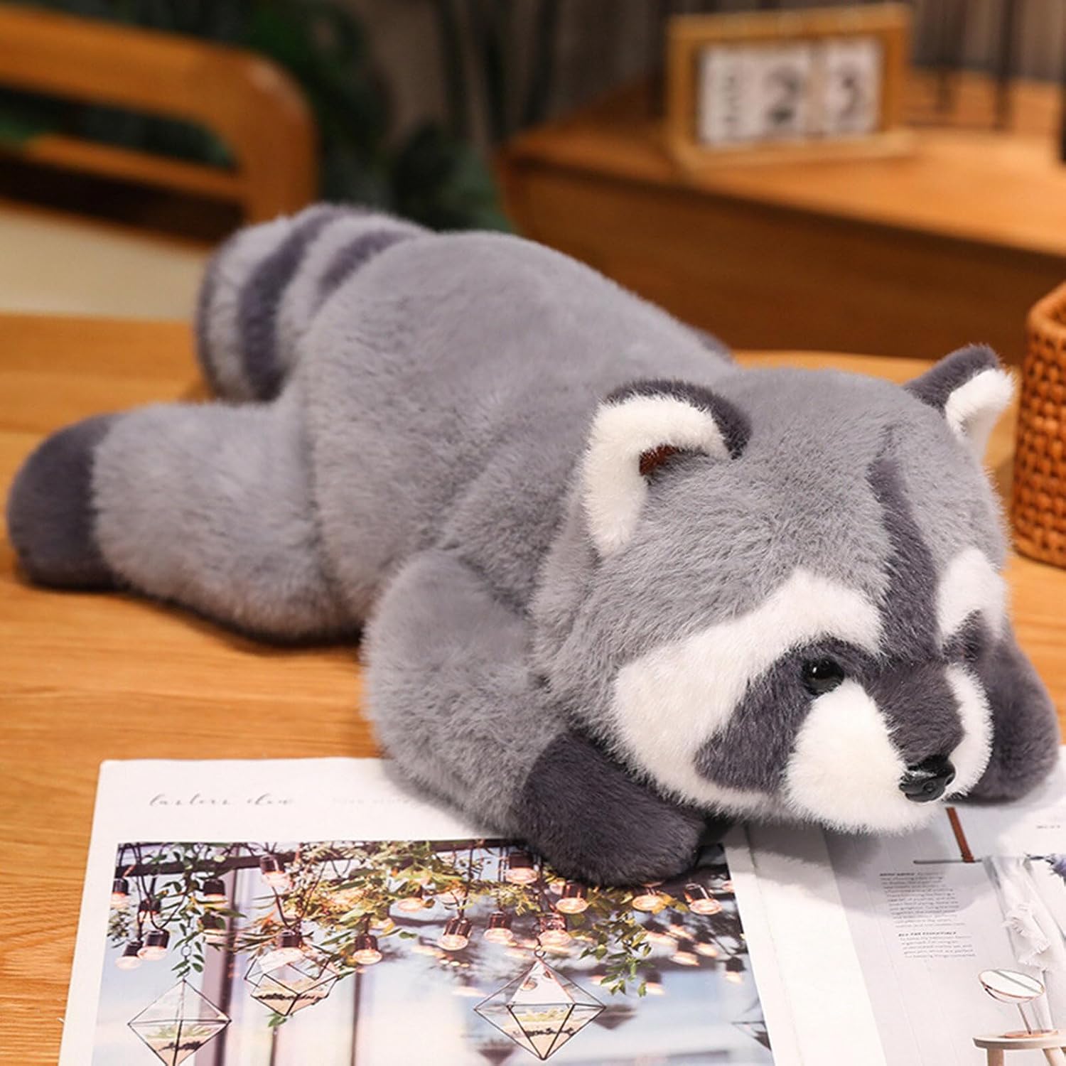 Weighted Raccoon Plush Toy 17 Inch