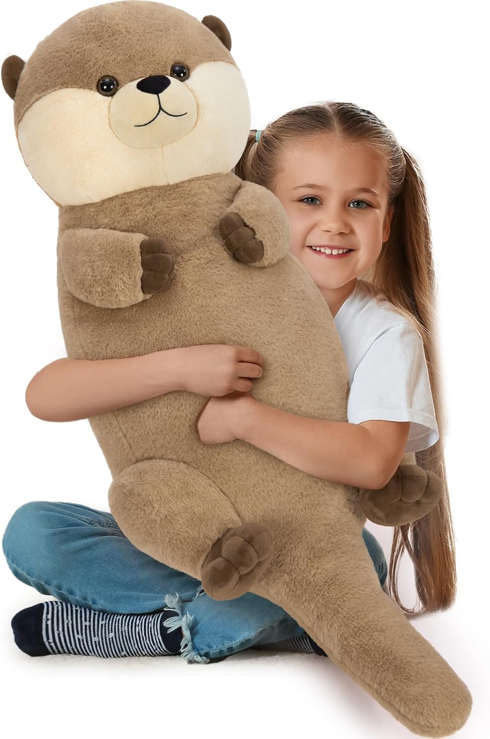 Tezituor 39 Inch Giant Otter Plush Pillow