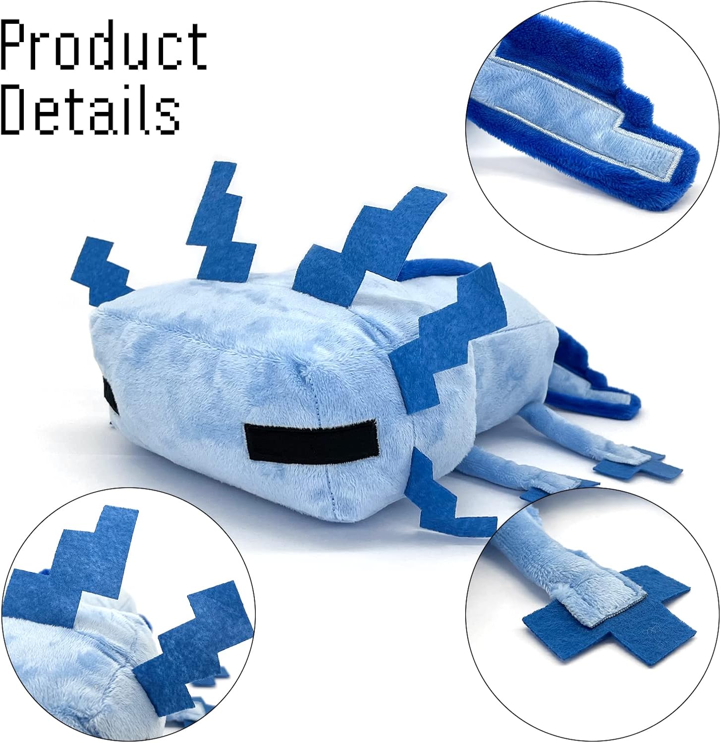 Blue Axolot Plush Stuffed Toy Throw Pillow Decoration