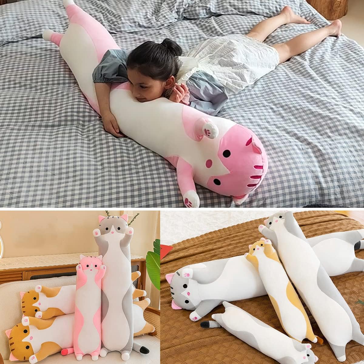 Giant Cat Plush Pillow for Kids and Girlfriend 1