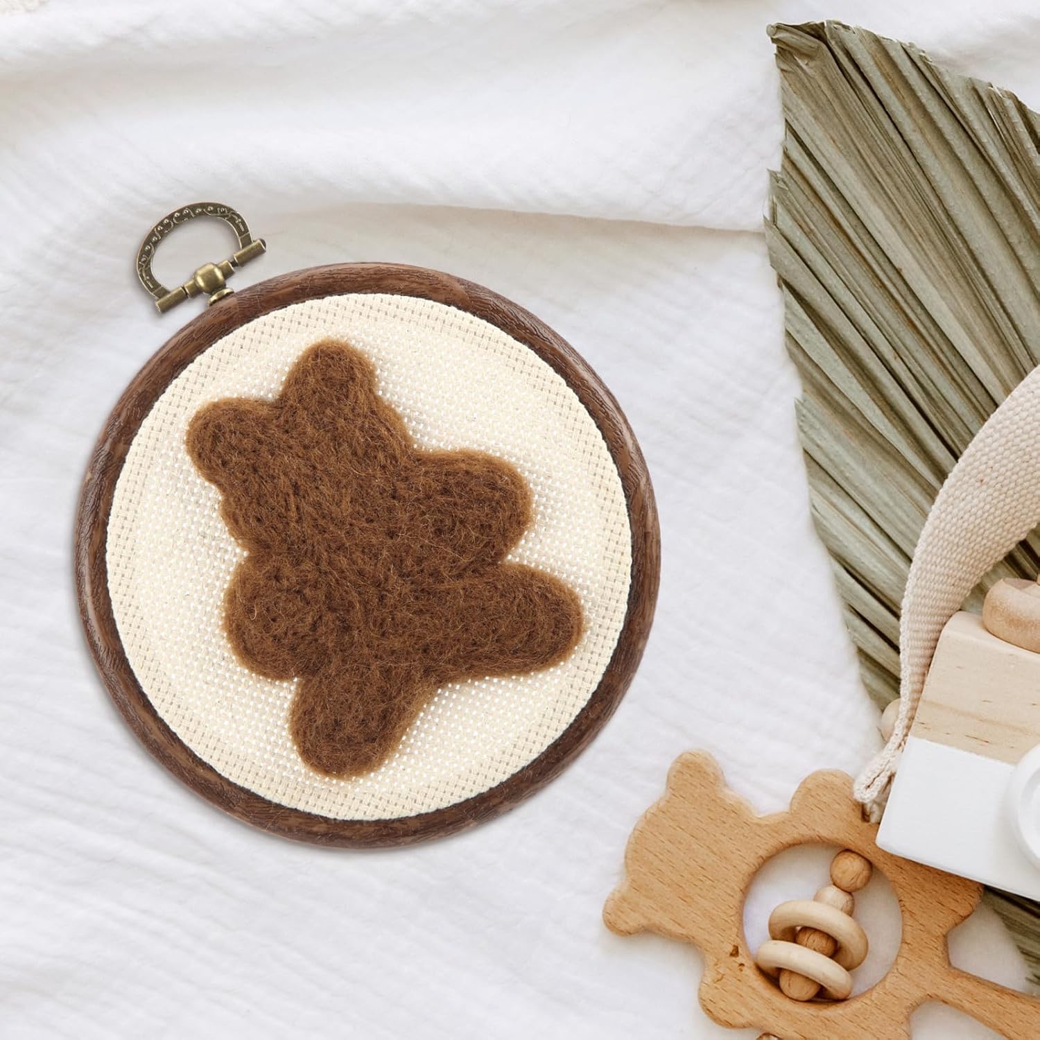 Chunful Felted Bear Wall Decor