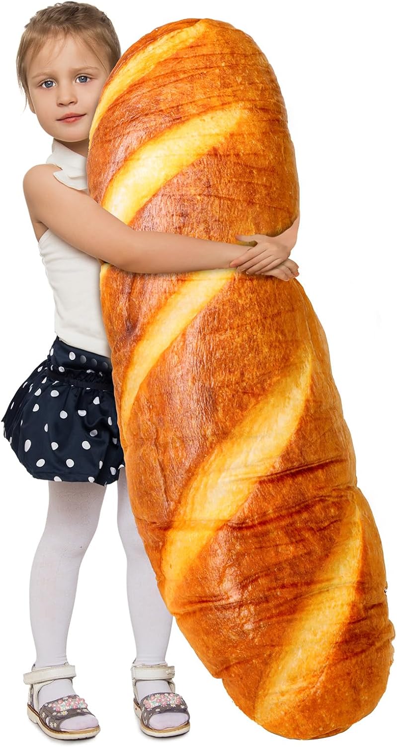 48 Inch Bread Plush Pillow for Kids