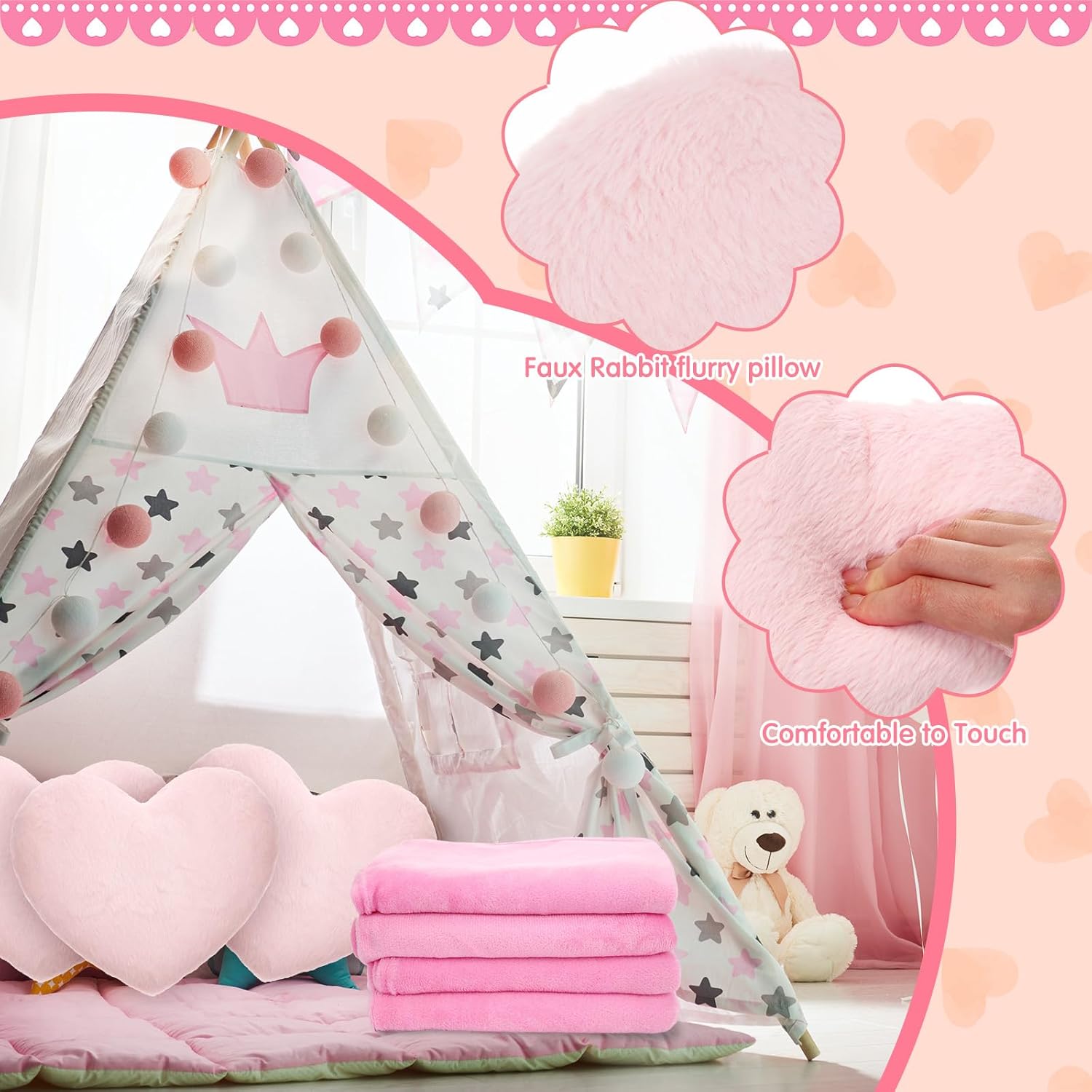 18 Pcs Kids Sleepover Party Supplies Set 1