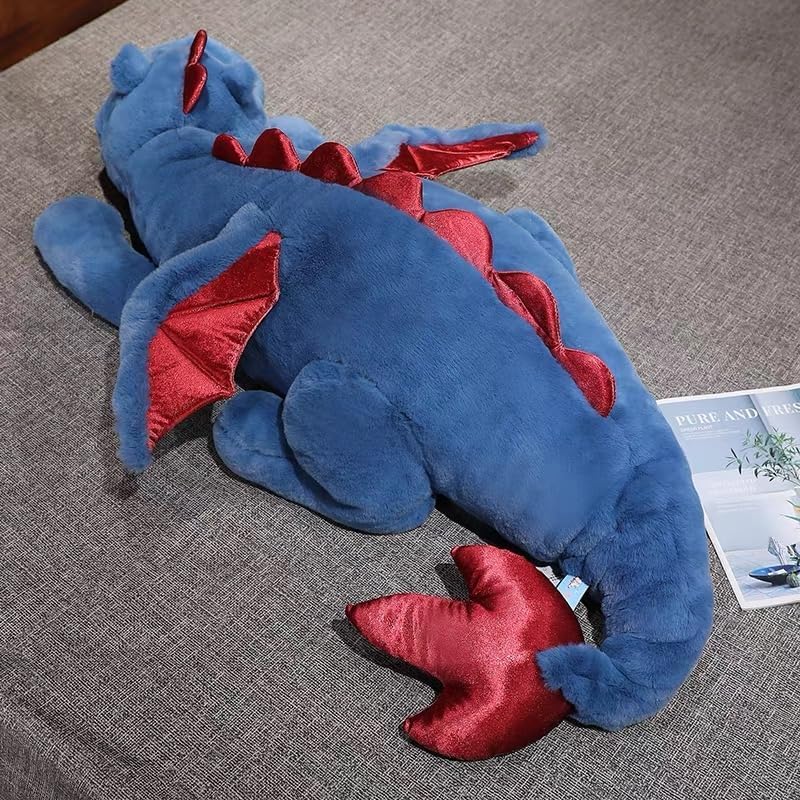 276 Inch Blue Dragon Plush Pillow