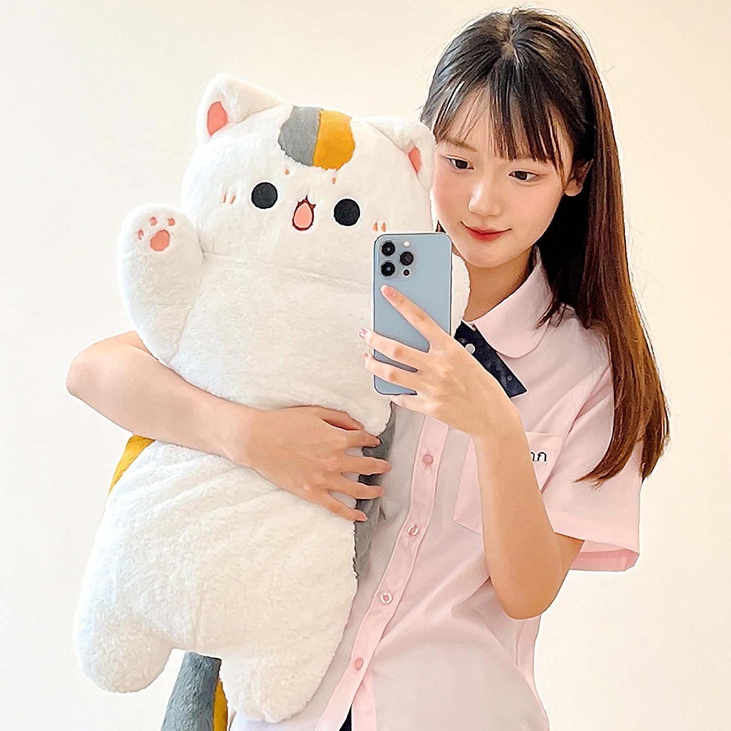 Taiyaki Cat Plush Pillow 118 Inch