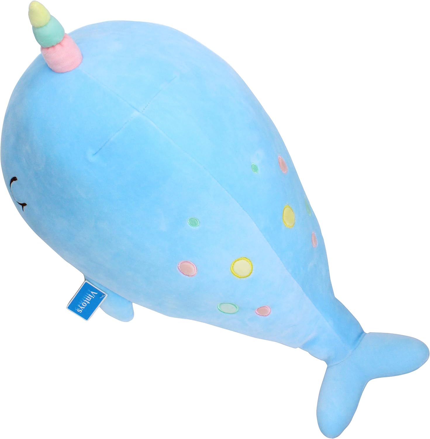 Vintoys Soft Narwhal Unicorn Hugging Pillow