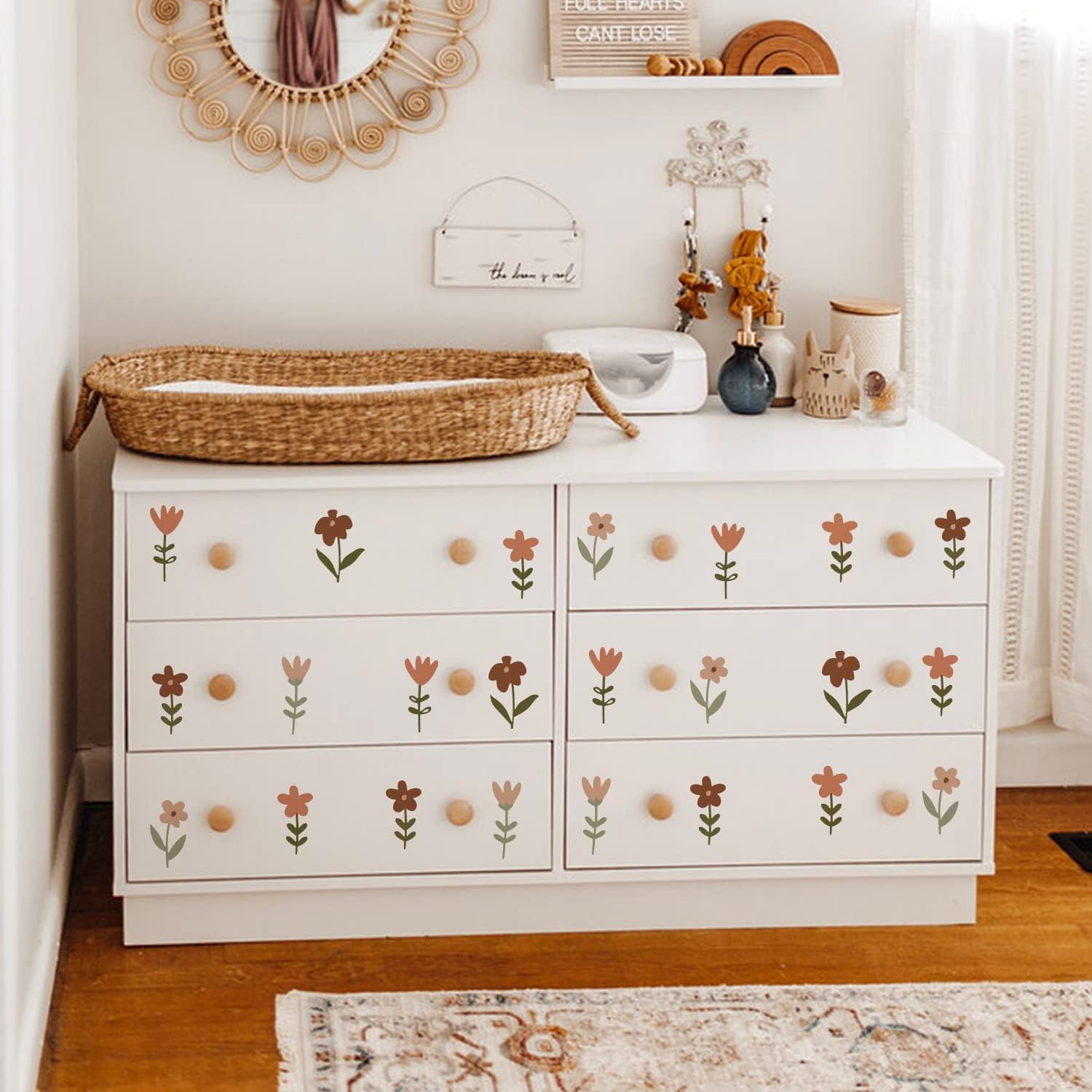 Boho Wall Stickers for Girls Bedroom