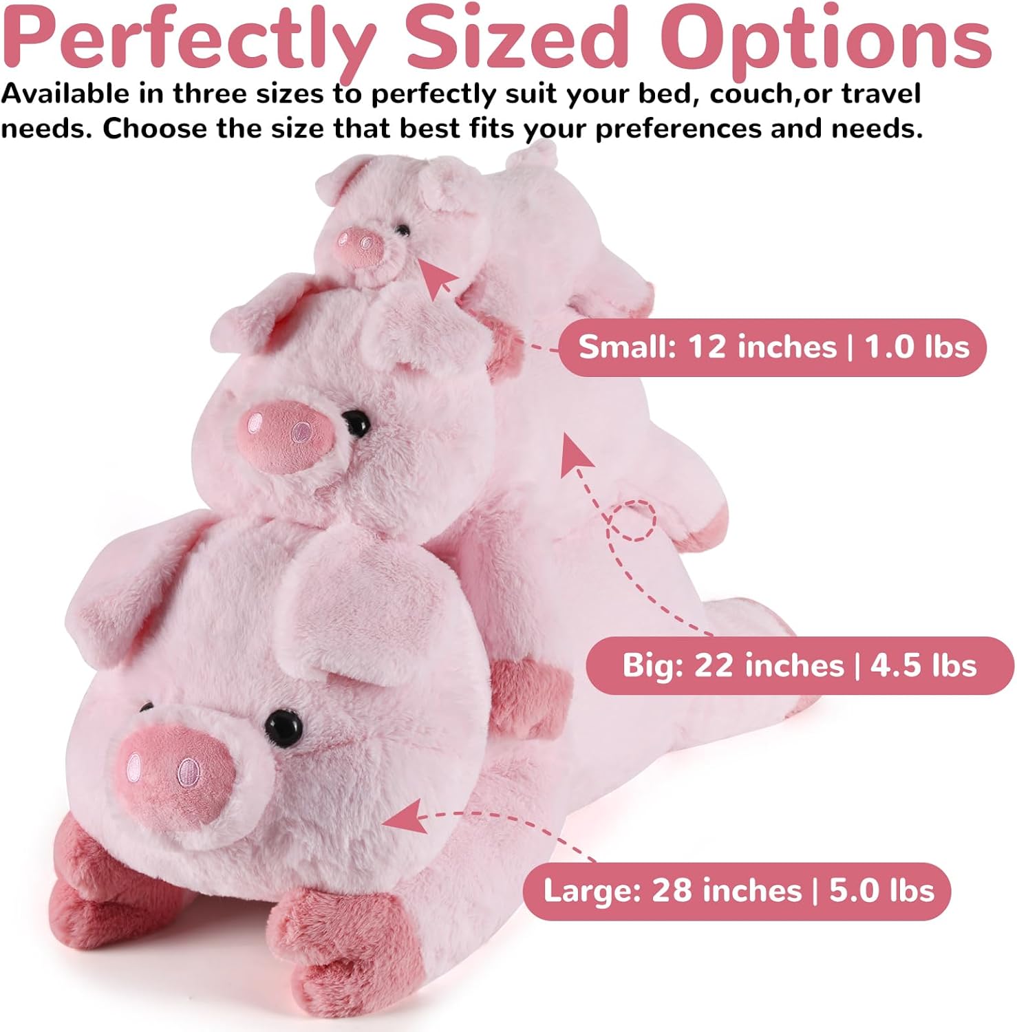 Meowtastic Weighted Plush Pig