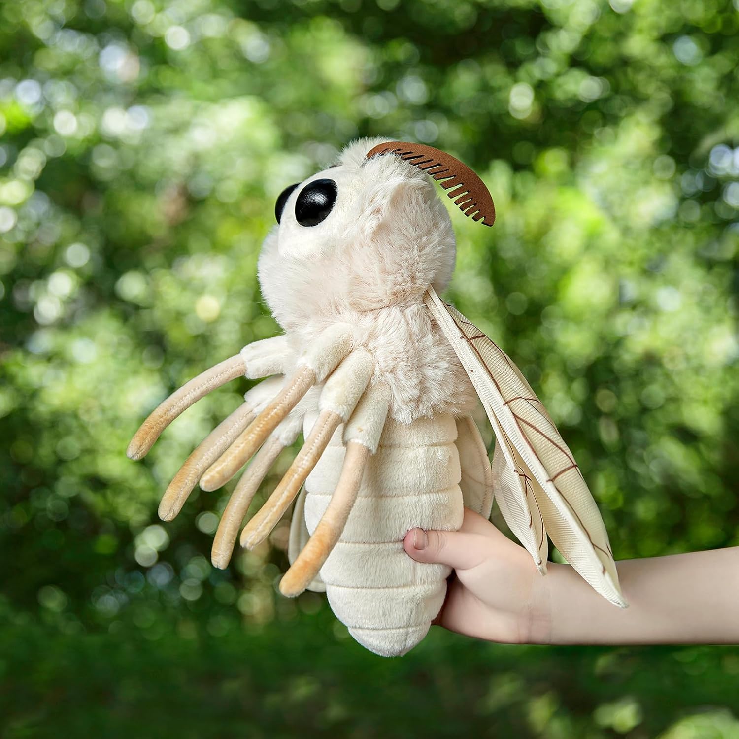 ZHONGXIN MADE Silk Moth Plush Pillow Toy 12in